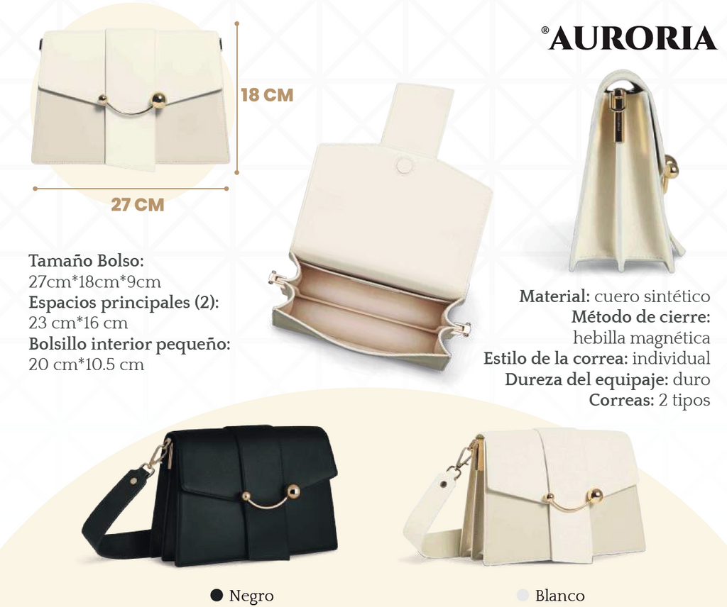 BOLSO AURORIA. Bolsa con Estilo para Mujeres Únicas