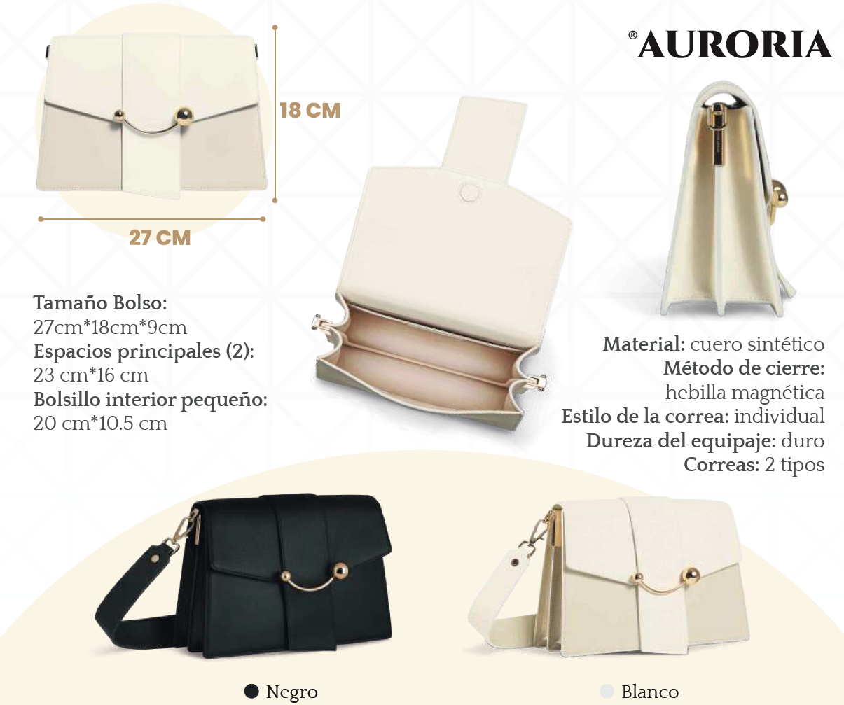 BOLSO AURORIA. Bolsa con Estilo para Mujeres Únicas